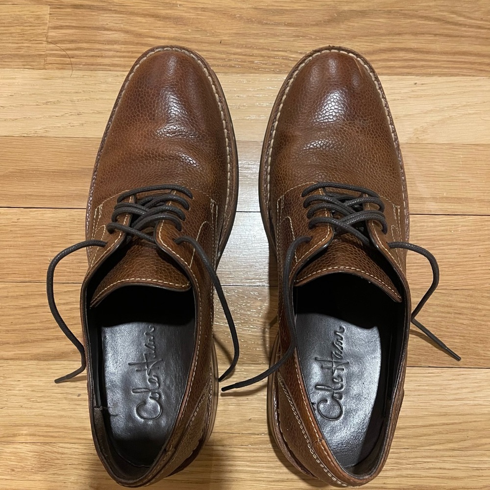 Cole Haan Men's Tan Leather Oxfords